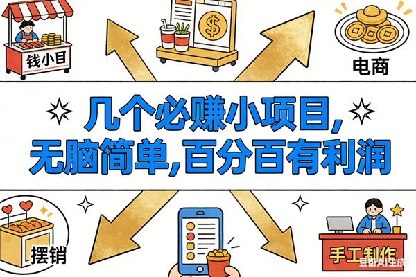 9个必赚小项目，无脑简单，百分百有利润，副业首选，日入200+|云雀资源分享