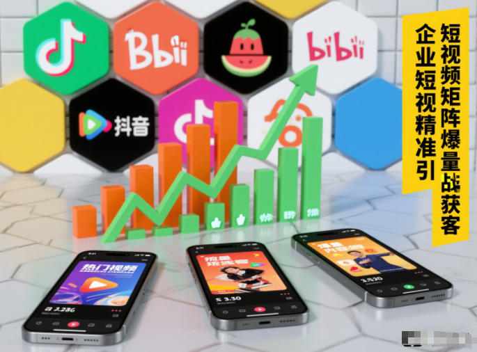 企业短视频精准引流矩阵获客，短视频矩阵爆量战法|云雀资源分享