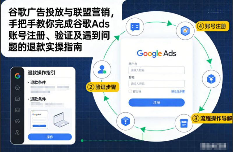 谷歌广告投放与联盟营销，手把手教你完成谷歌Ads账号注册、验证及遇到问题的退款实操指南|云雀资源分享