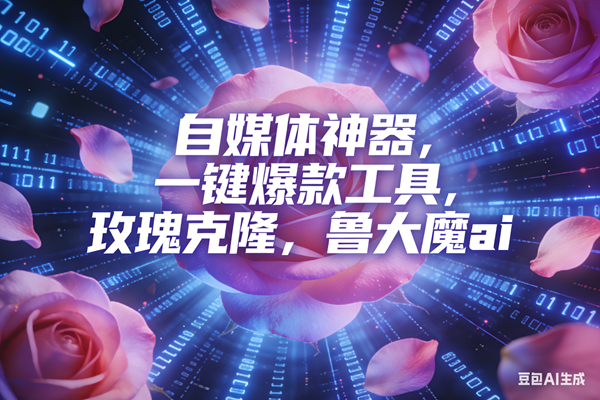 ai鲁大魔，自媒体必备的软件，玫瑰克隆神器，一键爆款，详细教程|云雀资源分享