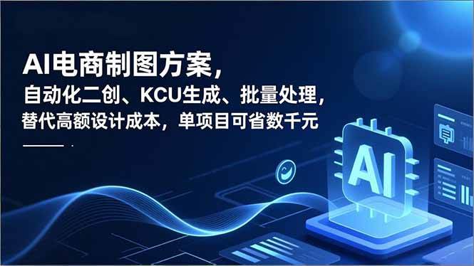 图片[1]-AI电商制图方案，自动化二创、SKU生成、批量处理，替代高额设计成本，单项目可省数千元
