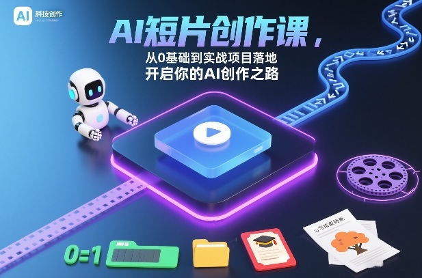 AI短片创作课，从0基础到实战项目落地，开启你的AI创作之路|云雀资源分享