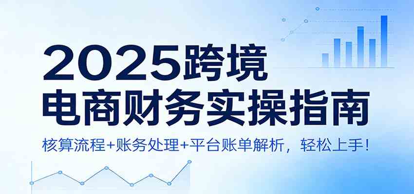 2025跨境电商财务实操指南：核算流程+账务处理+平台账单解析，轻松上手！|云雀资源分享