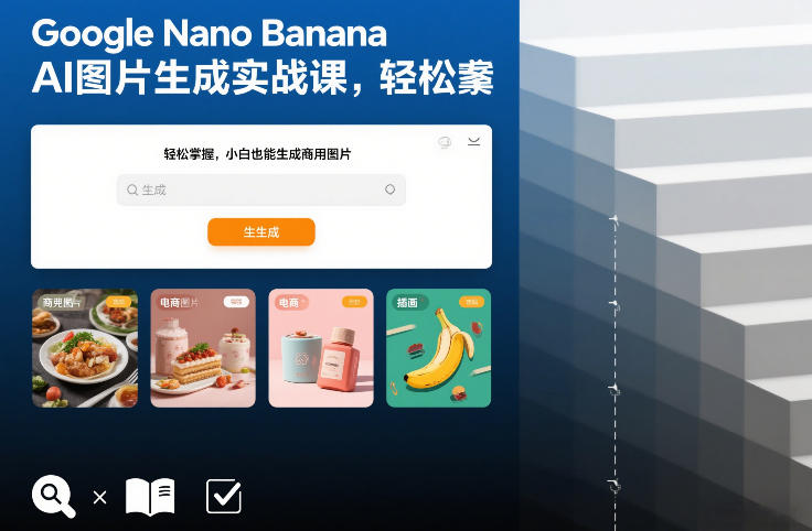 Google Nano Banana AI图片生成实战课，轻松掌握，小白也能生成商用图片|云雀资源分享