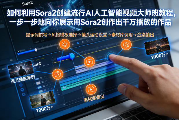 如何利用Sora2创建流行AI人工智能视频大师班，一步一步地向你展示用Sora2创作出千万播放的作品|云雀资源分享