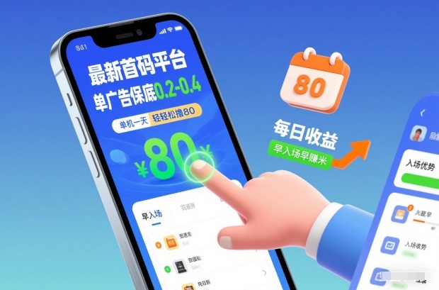 最新首码平台，单广告保底0.2-0.4，单机一天轻松撸80，早入场早賺米【揭秘】|云雀资源分享