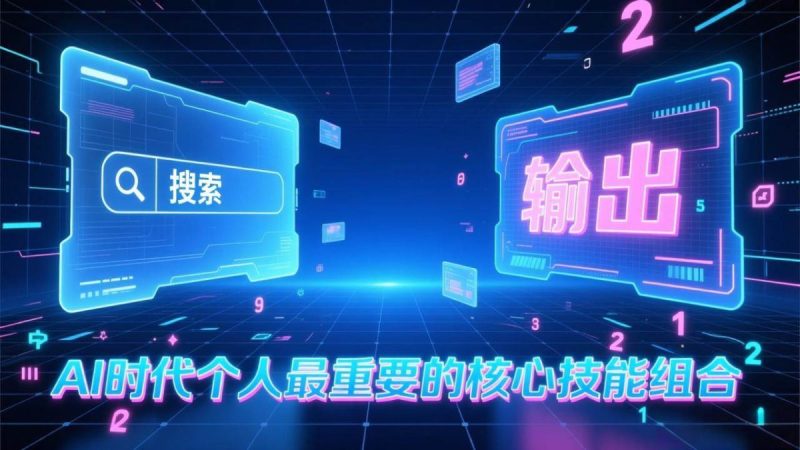 付费文章：AI时代个人最重要的核心技能组合：“输出能力”和“搜索能力”|云雀资源分享