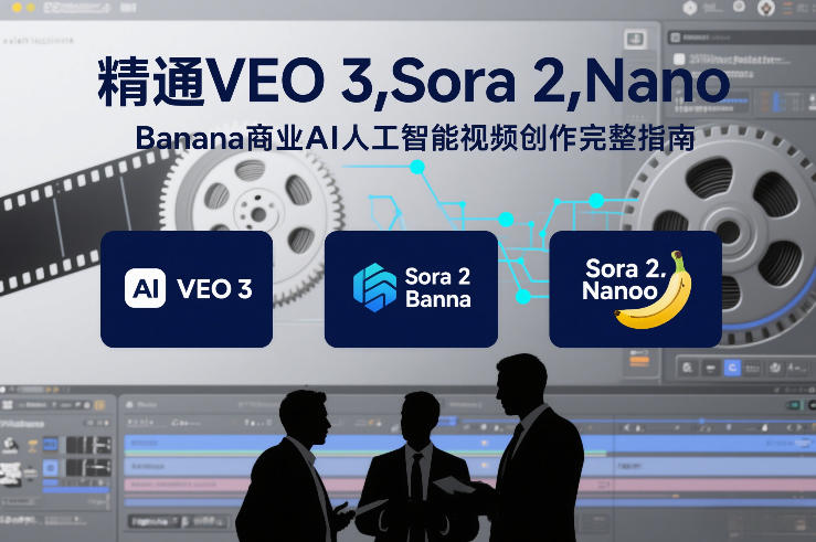 精通VEO 3，Sora 2，Nano Banana商业AI人工智能视频创作完整指南|云雀资源分享