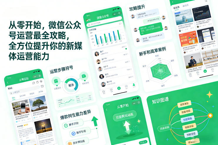 从零开始,微信公众号运营最全攻略,全方位提升你的新媒体运营能力|云雀资源分享