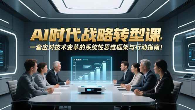 图片[1]-AI时代战略转型课：一套应对技术变革的系统性思维框架与行动指南！