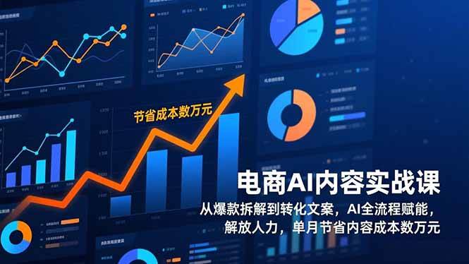 图片[1]-电商AI内容实战课，从爆款拆解到转化文案，AI全流程赋能，解放人力，单月节省内容成本数万元