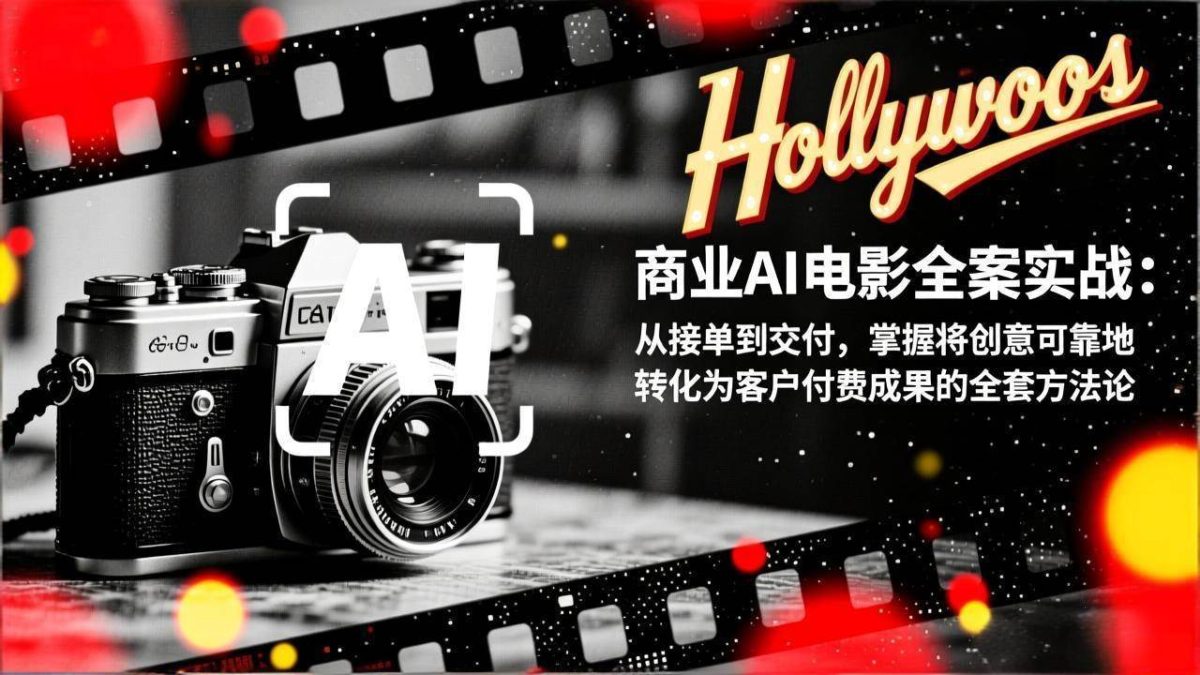 图片[1]-商业AI电影全案实战：从接单到交付，掌握将创意可靠地转化为客户付费成果的全套方法论
