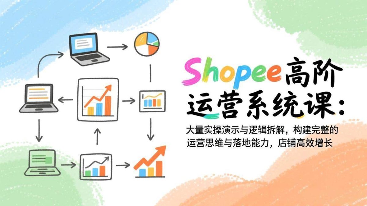 图片[1]-Shopee高阶运营系统课：大量实操演示与逻辑拆解，构建完整的运营思维与落地能力，店铺高效增长