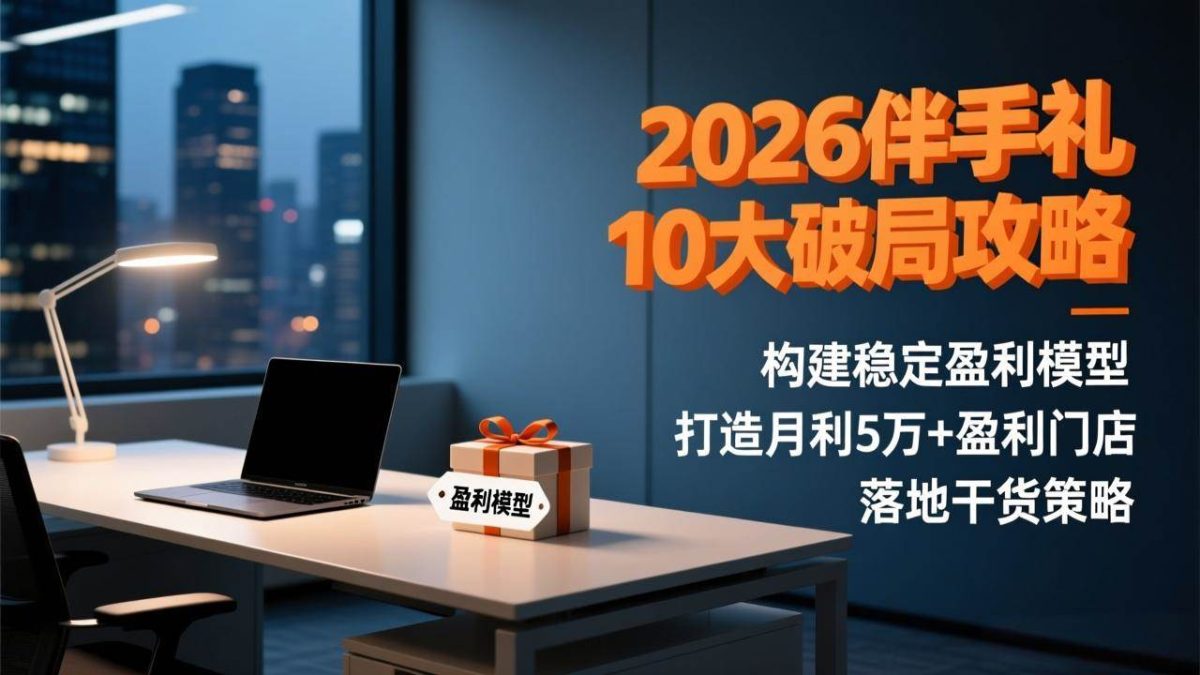 图片[1]-2026伴手礼10大破局攻略：构建稳定盈利模型，打造月利5万+盈利门店，落地干货策略