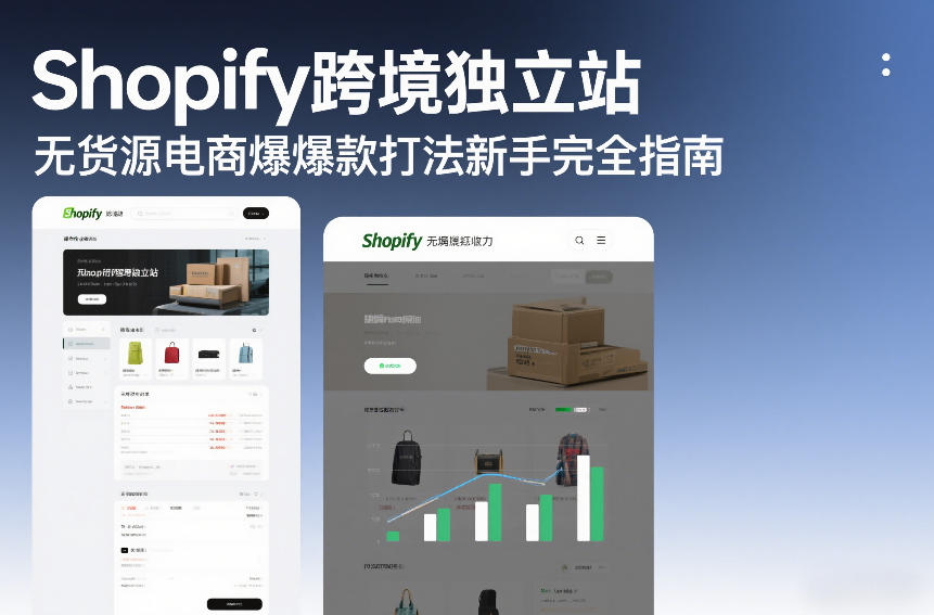 Shopify跨境独立站无货源电商爆款打法新手完全指南|云雀资源分享