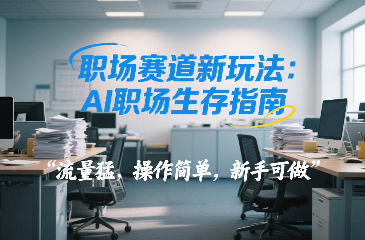 职场赛道新玩法：AI职场生存指南，流量猛，操作简单，新手可做|云雀资源分享