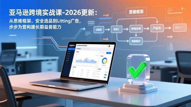 亚马逊跨境实战课-2026更新：从思维框架、安全选品到Listing广告，步步为营构建长期盈利能力|云雀资源分享