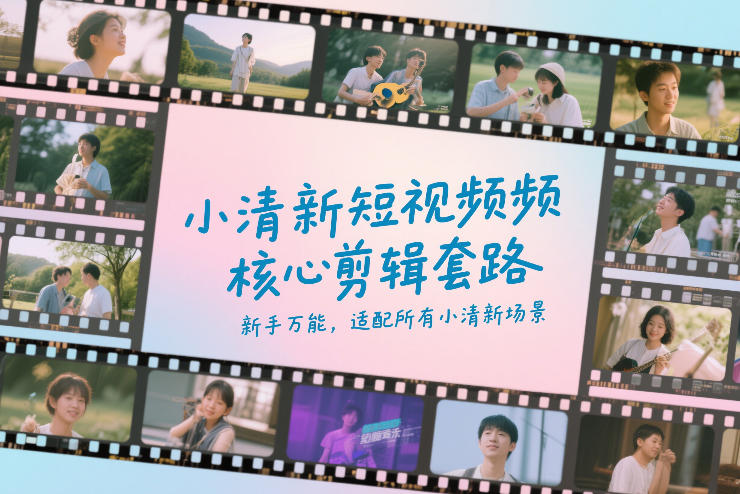 小清新短视频核心剪辑套路,新手万能,适配所有小清新场景|云雀资源分享