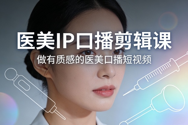 医美IP口播剪辑课,做有质感的医美口播短视频|云雀资源分享