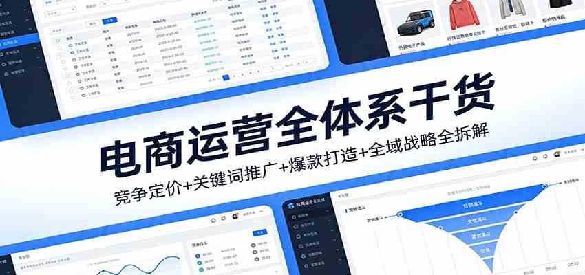 电商运营全体系干货,竞争定价+关键词推广+爆款打造+全域战略全拆解|云雀资源分享