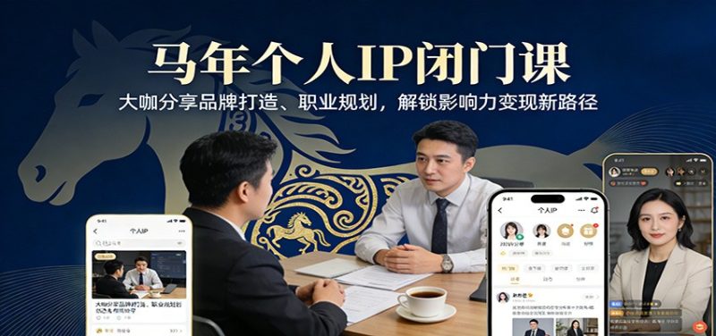马年个人IP闭门课,大咖分享品牌打造、职业规划,解锁影响力变现新路径|云雀资源分享