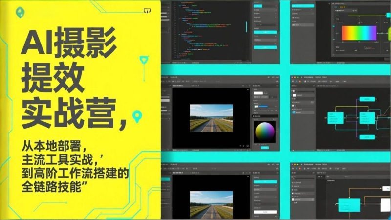AI+摄影提效实战营，从本地部署，主流工具实战，到高阶工作流搭建的全链路技能|云雀资源分享