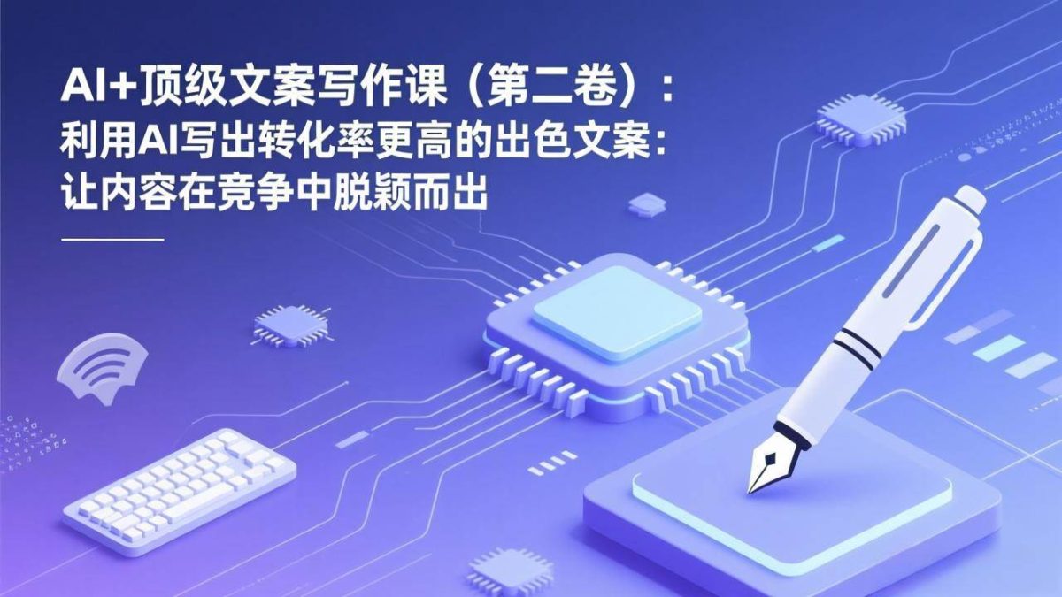 图片[1]-AI+顶级文案写作课（第二卷）：利用AI写出转化率更高的出色文案：让内容在竞争中脱颖而出
