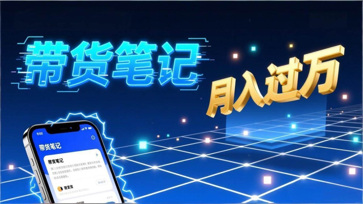 图片[1]-小红书爆款笔记带货实战：拆解封面标题正文全要素，手把手教你单篇笔记带货月入过万