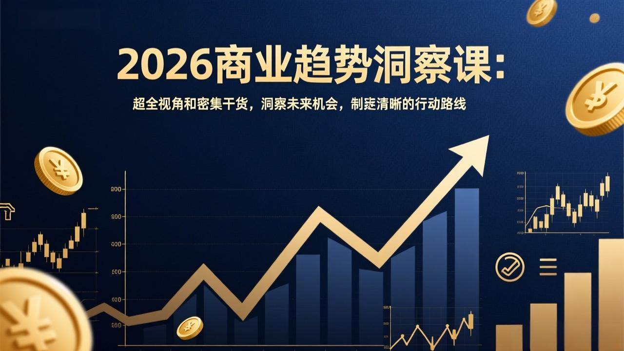 2026商业趋势洞察课:超全视角和密集干货,洞察未来机会,制定清晰的行动路线 2026商业趋势洞察课:超全视角和密集干货,洞察未来机会,制定清晰的行动路线