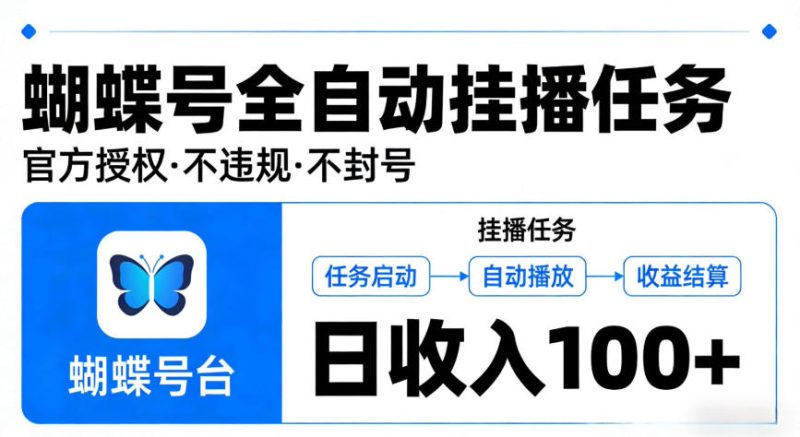 视频号全自动挂播任务，官方授权不违规不封号，日收入100+【揭秘】|云雀资源分享
