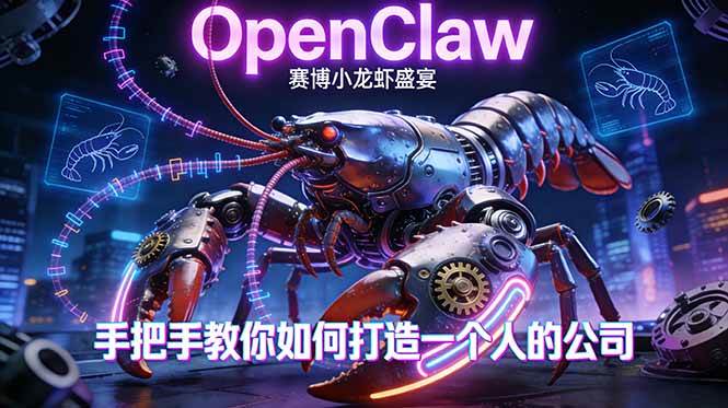 OpenClaw，小龙虾-从产品到爆款的成长之路，手把手教你如何打造一个人的公司|云雀资源分享