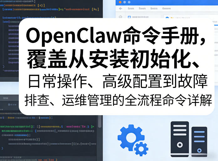OpenClaw命令手册，覆盖从安装初始化、日常操作、高级配置到故障排查、运维管理的全流程命令详解|云雀资源分享