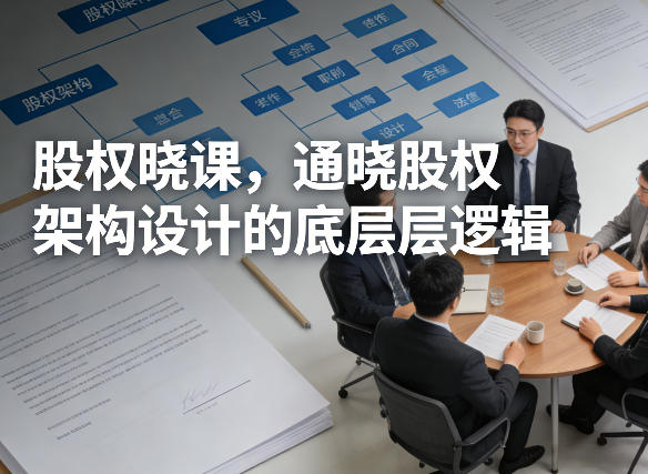 股权晓课，通晓股权架构设计的底层逻辑|云雀资源分享