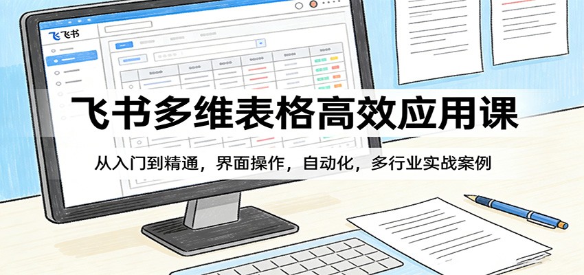 飞书多维表格高效应用课：从入门到精通，界面操作，自动化，多行业实战案例|云雀资源分享