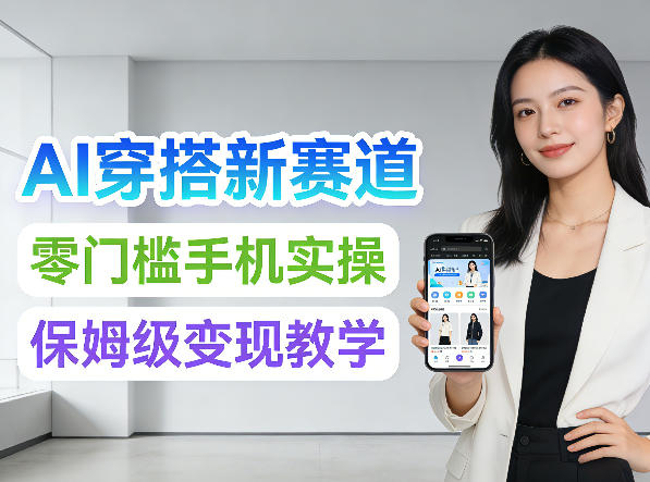 2026年AI穿搭新赛道,零门槛手机实操,保姆级变现教学|云雀资源分享