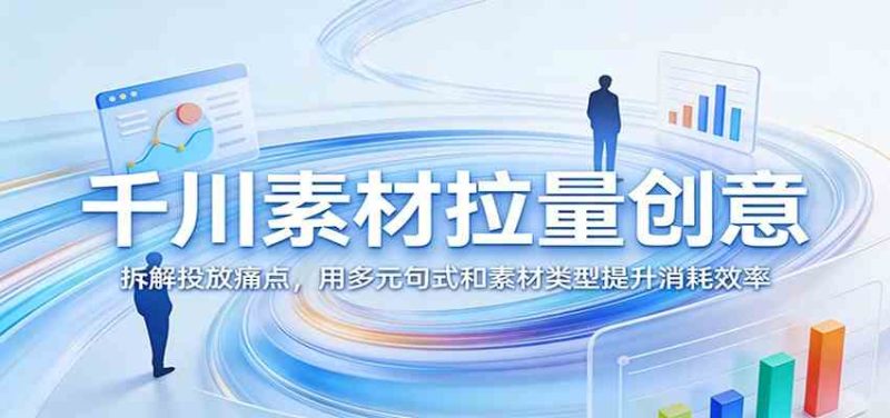 千川素材拉量创意:拆解投放痛点,用多元句式和素材类型提升消耗效率|云雀资源分享