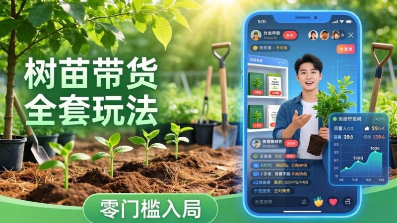 视频号AI树苗带货全套玩法：零门槛入局，掌握豆包、千问等AI工具制作树苗视频的全套流程|云雀资源分享