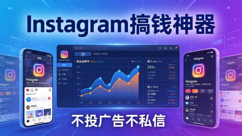 Instagram搞钱神器：月涨6万粉+月入5万刀，不投广告不私信，靠算法+低价产品|云雀资源分享
