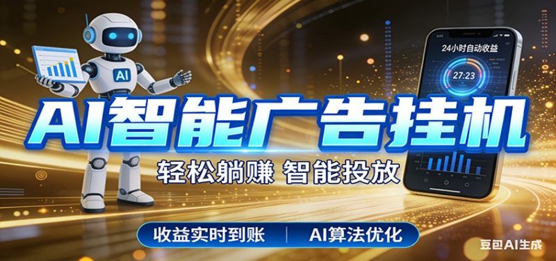 智能广告挂机新时代,利用碎片化时间实现稳定被动收益,AI帮你持续盈利|云雀资源分享