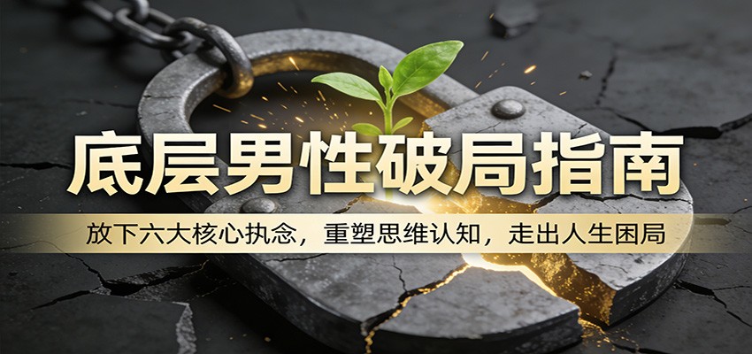 底层男性破局指南：放下六大核心执念，重塑思维认知，走出人生困局|云雀资源分享