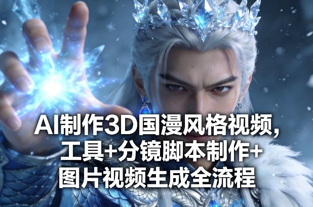 AI制作3D国漫风格视频，工具+分镜脚本制作+图片视频生成全流程|云雀资源分享