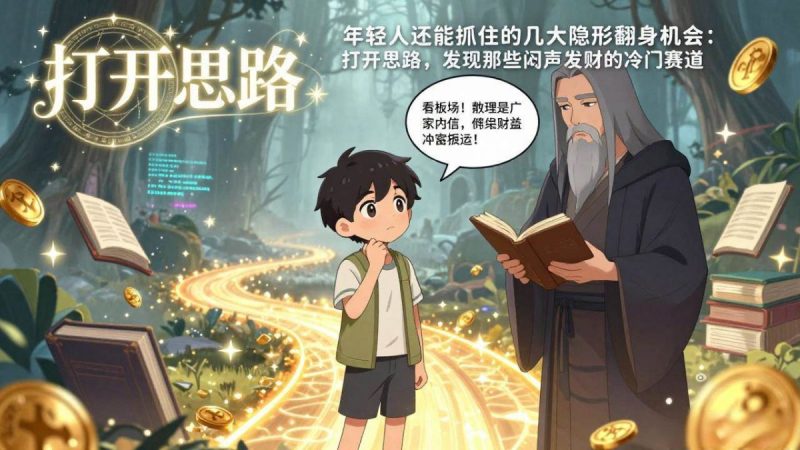 付费文1+2：年轻人还能抓住的几大隐形翻身机会：打开思路，发现那些闷声发财的冷门赛道|云雀资源分享