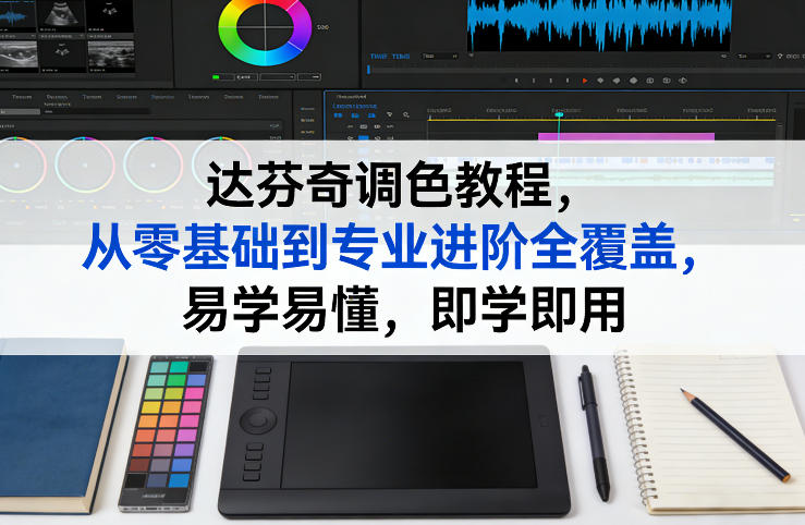 达芬奇调色教程，从零基础到专业进阶全覆盖，易学易懂，即学即用|云雀资源分享