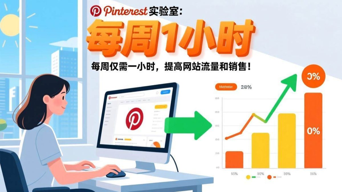 Pinterest实验室：每周仅需一小时，提高网站流量和销售！|云雀资源分享