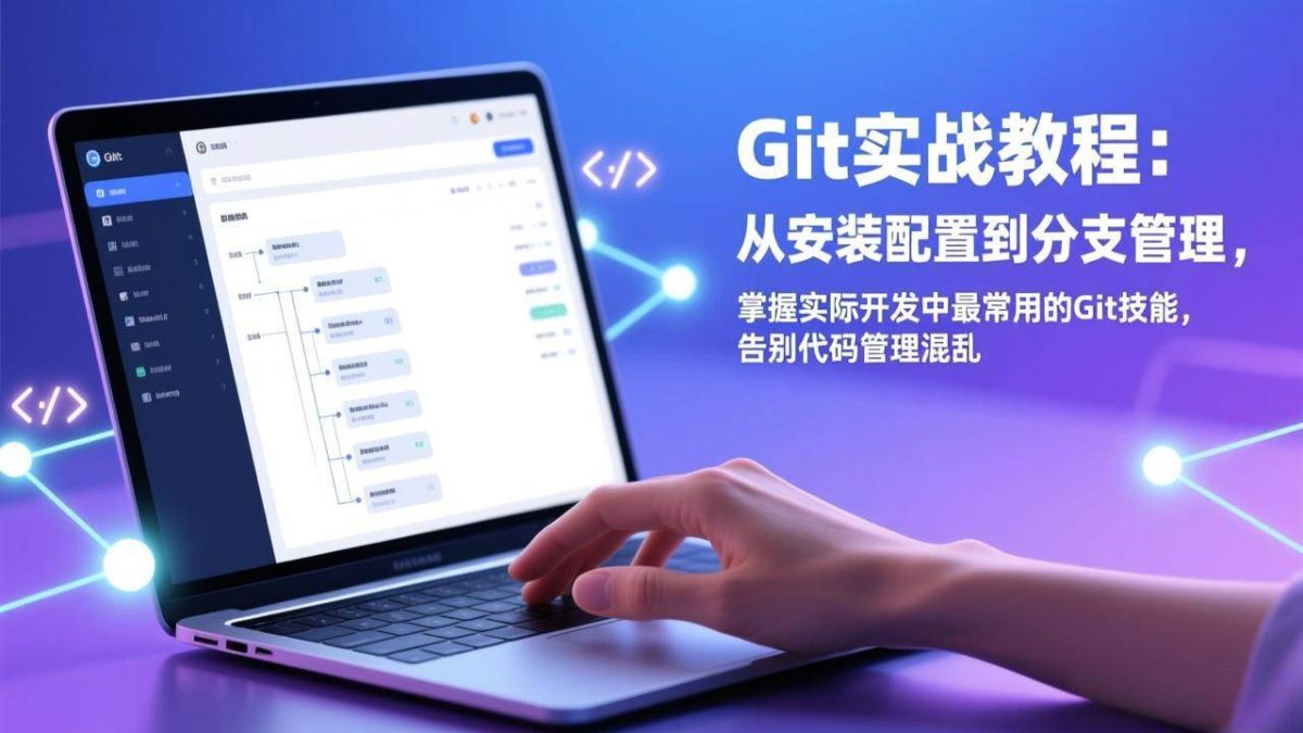 Git实战教程：从安装配置到分支管理，掌握实际开发中最常用的Git技能，告别代码管理混乱|云雀资源分享