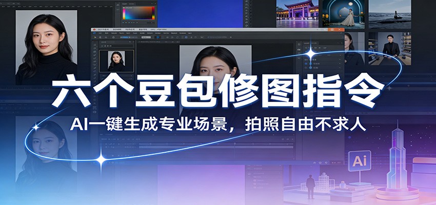 六个豆包修图指令：AI 一键生成专业场景，拍照自由不求人|云雀资源分享