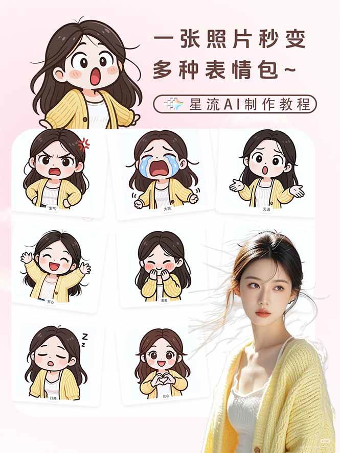 一张照片秒变N种专属表情包,三步搞定可爱搞怪治愈风,从此斗图聊天不再到处存别人图 一张照片秒变N种专属表情包,三步搞定可爱搞怪治愈风,从此斗图聊天不再到处存别人图