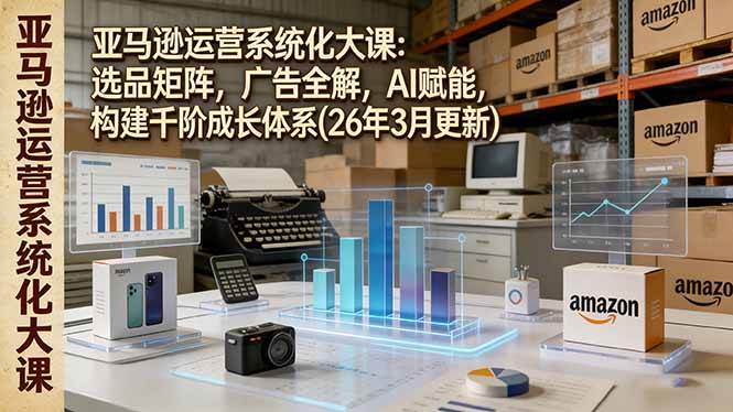 图片[1]-亚马逊运营系统化大课：选品矩阵，广告全解，AI赋能，构建千阶成长体系(26年3月更新)