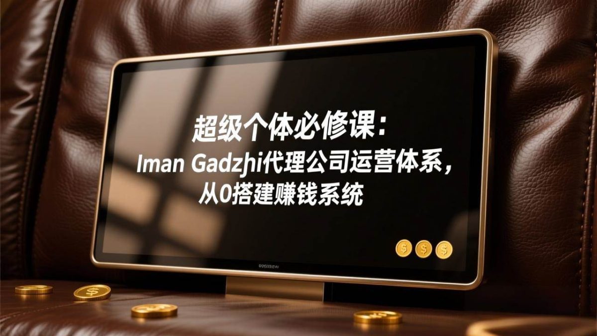 图片[1]-超级个体必修课：Iman Gadzhi代理公司运营体系，从0搭建赚钱系统