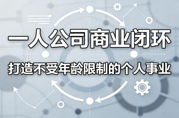 一人公司商业闭环，打造一份不受年龄限制的个人事业|云雀资源分享